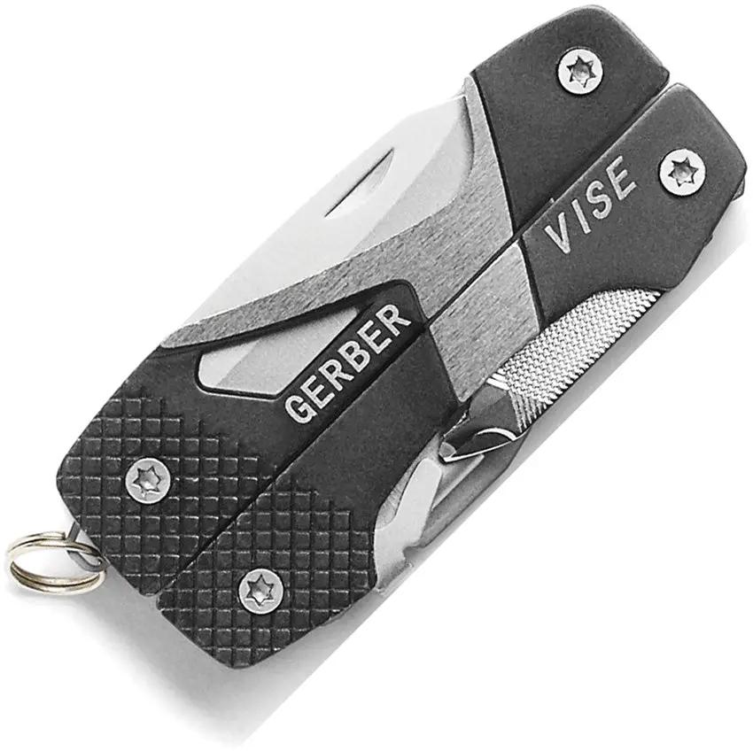Gerber Vise Mini Multitool Black Compact All In One Tool With Pliers Blades Saw For Everyday Carry by Gerber