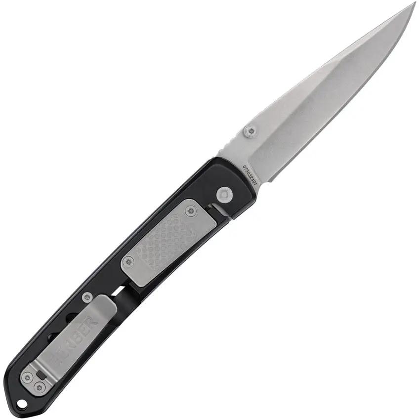 Gerber Affirm Framelock Rugged EDC Knife Blue Aluminum Handle Stonewash 7Cr17MoV Blade by Gerber