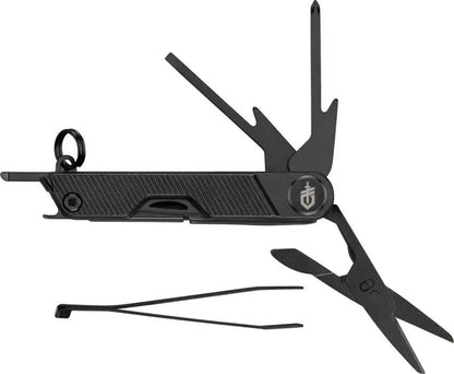 Gerber Armbar Mini Multi Tool Compact EDC With Scissors Tweezers Bottle Opener Black Aluminum by Gerber