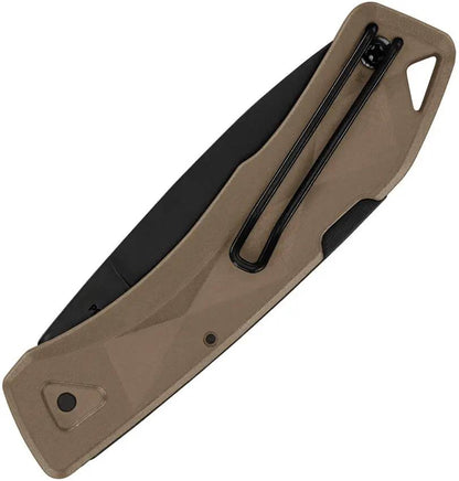 Gerber LST Ultra Lockback Folding Knife 420HC Drop Point Blade Coyote Brown GFN Handle For EDC by Gerber