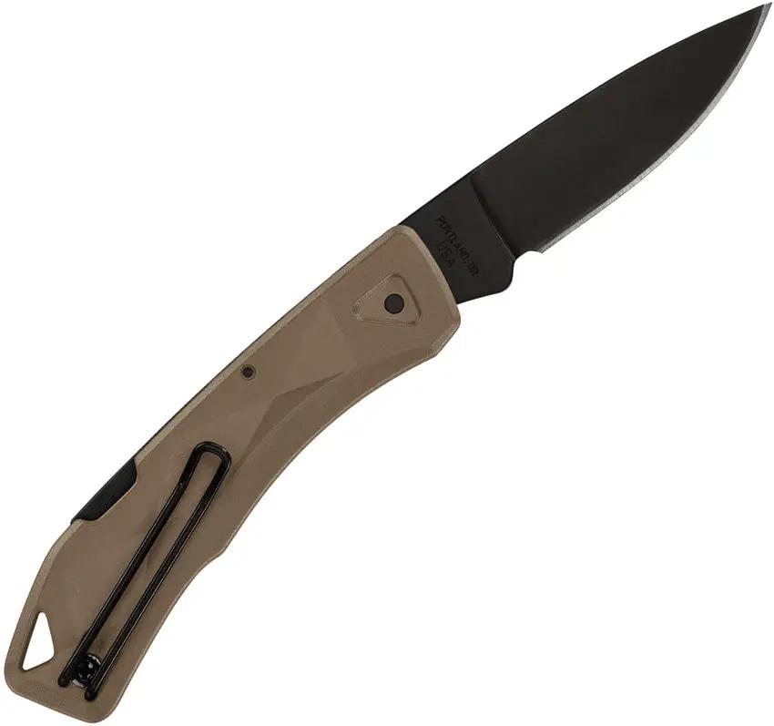 Gerber LST Ultra Lockback Folding Knife 420HC Drop Point Blade Coyote Brown GFN Handle For EDC by Gerber
