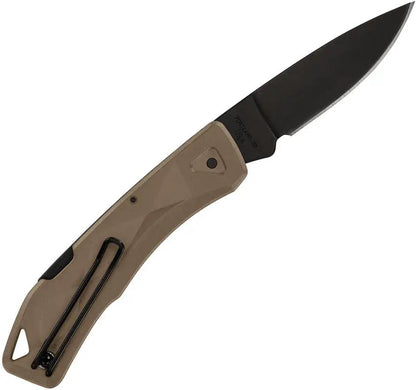 Gerber LST Ultra Lockback Folding Knife 420HC Drop Point Blade Coyote Brown GFN Handle For EDC by Gerber