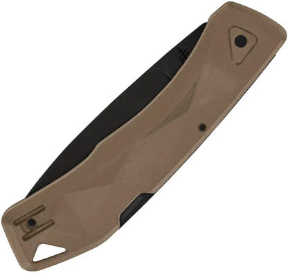 Gerber LST Ultra Lockback Folding Knife 420HC Drop Point Blade Coyote Brown GFN Handle For EDC by Gerber