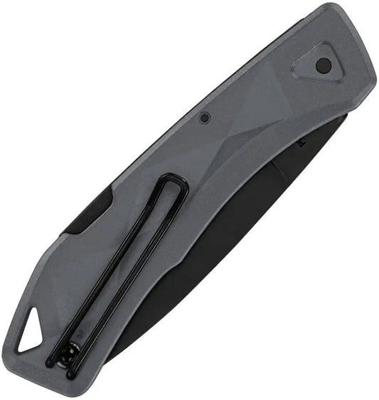 Gerber LST Ultra Lockback Knife For EDC 3.88in Closed 2.88in 420HC Drop Point Blade Gray GFN by Gerber