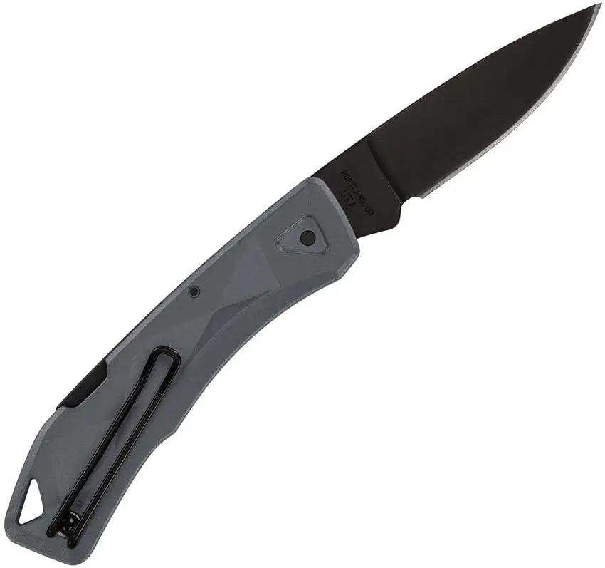 Gerber LST Ultra Lockback Knife For EDC 3.88in Closed 2.88in 420HC Drop Point Blade Gray GFN by Gerber