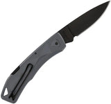 Gerber LST Ultra Lockback Knife For EDC 3.88in Closed 2.88in 420HC Drop Point Blade Gray GFN by Gerber