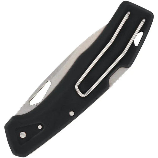 Gerber LST Lockback Knife Black 2.75in Blade 3.75in Closed EDC for Outdoor Adventurers by Gerber