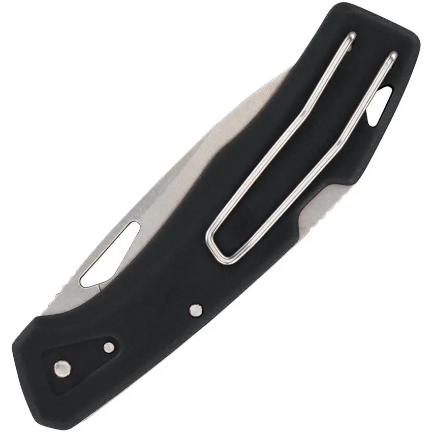 Gerber LST Lockback Knife Black 2.75in Blade 3.75in Closed EDC for Outdoor Adventurers by Gerber