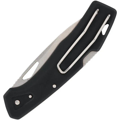 Gerber LST Lockback Knife Black 2.75in Blade 3.75in Closed EDC for Outdoor Adventurers by Gerber