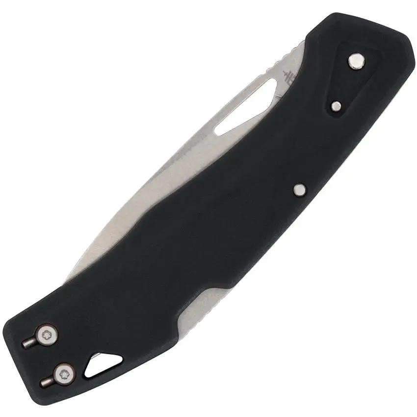Gerber LST Lockback Knife Black 2.75in Blade 3.75in Closed EDC for Outdoor Adventurers by Gerber