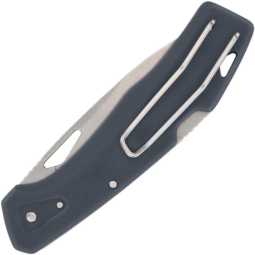 Gerber LST Lockback Knife Blue Handle With 3.75 Inch Closed 440A Blade Pocket Clip Lanyard Hole EDC For Enthusiasts by Gerber