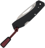 Gerber LST Mini Lockback Knife Black GFN Handle 2.75in Closed 1.75in Stonewash Wharncliffe Blade For EDC Enthusiasts by Gerber