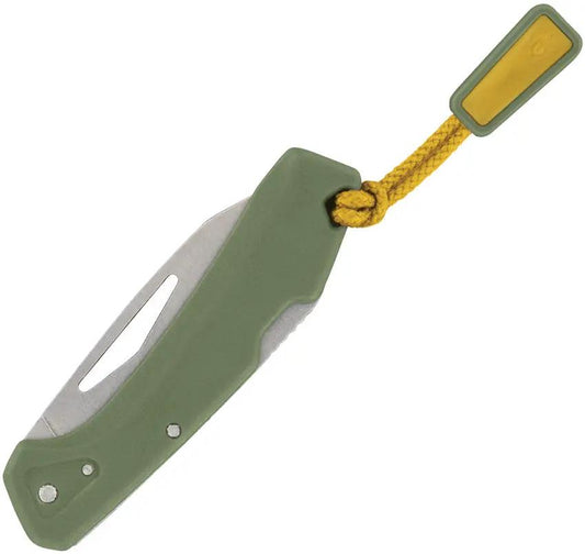 Gerber LST Mini Lockback Knife 2.75in Closed 1.75in Stonewash 440A Wharncliffe Green Handle For EDC Enthusiasts by Gerber