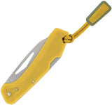 Gerber LST Mini Lockback Knife With Wharncliffe Blade Compact EDC Tool Yellow GFN Handle by Gerber