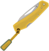 Gerber LST Mini Lockback Knife With Wharncliffe Blade Compact EDC Tool Yellow GFN Handle by Gerber