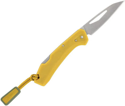 Gerber LST Mini Lockback Knife With Wharncliffe Blade Compact EDC Tool Yellow GFN Handle by Gerber