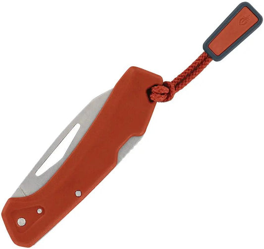 Gerber LST Mini Lockback Knife Orange GFN Handle 440A Wharncliffe Blade Compact EDC by Gerber