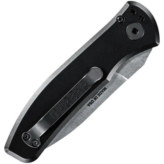 Gerber Auto Empower Plunge Lock Knife CPM S30V 5.13 Inch Closed 3.25 Inch Blade Armored Grip Handle For Outdoors by Gerber