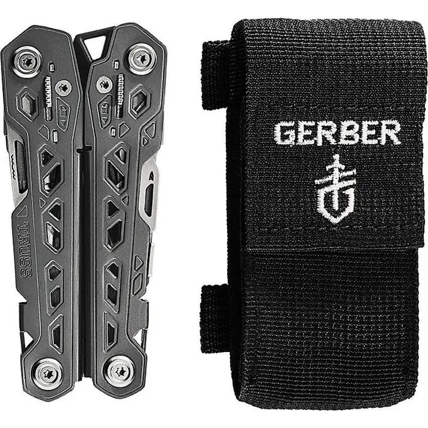 Gerber Truss Multitool Compact 14 Tool Set Pliers Wire Cutter Saw Scissors 4.35in Closed For Outdoor DIY Enthusiasts by Gerber
