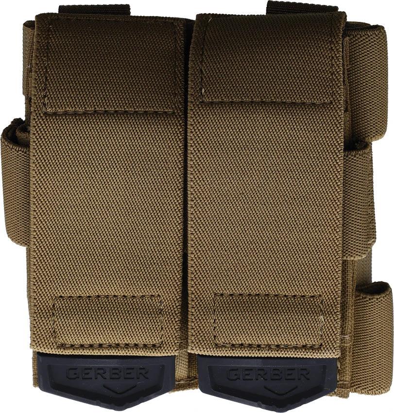 Gerber CustomFit Quad Sheath Berry For Tactical Pros Holds Four Items Plus Pen MOLLE Compatible Two Position Belt Carry by Gerber