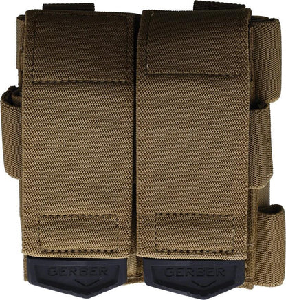 Gerber CustomFit Quad Sheath Berry For Tactical Pros Holds Four Items Plus Pen MOLLE Compatible Two Position Belt Carry by Gerber