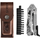 Gerber Center Drive Plus Multitool With Magnetic Center Axis Bit Driver Leather Sheath For Tradespeople by Gerber