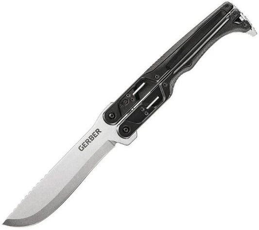 Gerber Doubledown Machete Black Dual Handle 7in Blade Overstrike Guard MOLLE Sheath for Outdoor Survivalists by Gerber