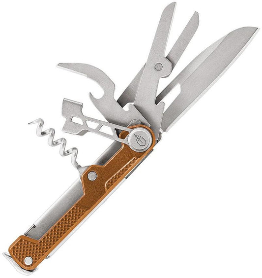 Gerber Armbar Cork Orange Multitool For Everyday Carry With Bottle Opener Framelock Blade by Gerber