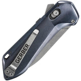 Gerber Highbrow Pivot Lock Assisted Opening Knife For Outdoor Enthusiasts Blue Handle by Gerber