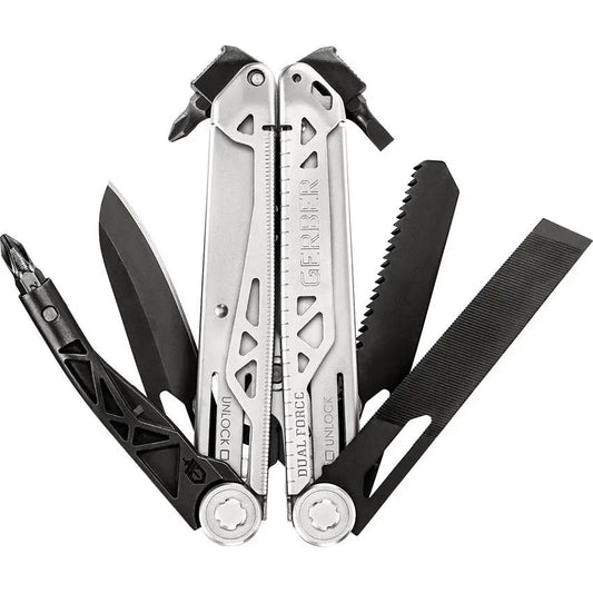 Gerber Dual Force Multi Tool Versatile All In One With Wire Cutter Pliers Saw Ruler And File For Outdoor Enthusiasts by Gerber