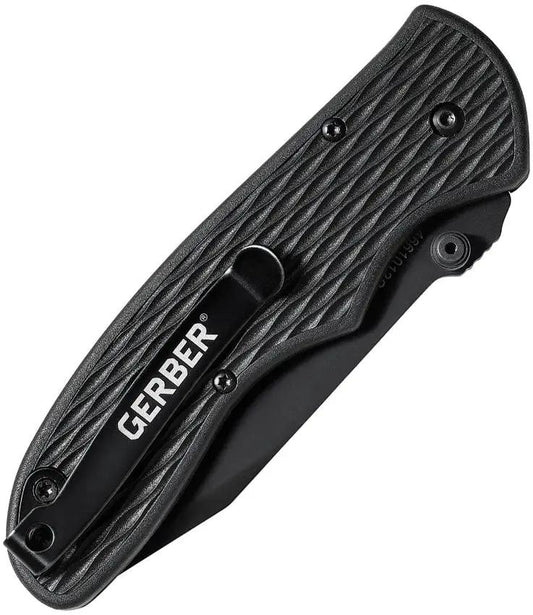 Gerber FAST Draw Plunge Lock Assisted Opening Knife 3 Inch Serrated Tanto TiNi Blade For EDC Enthusiasts by Gerber