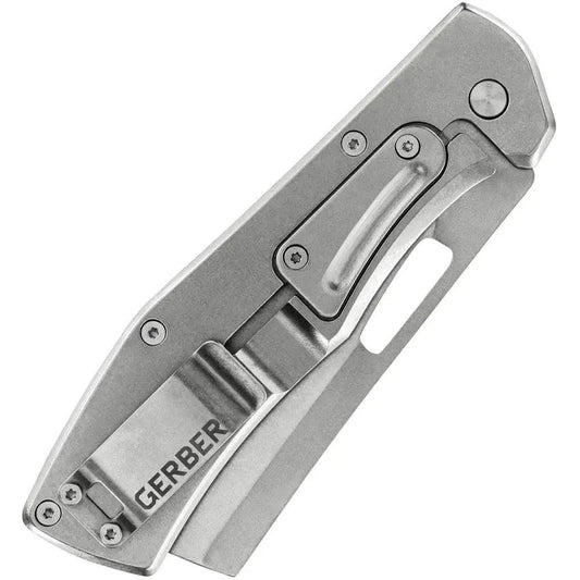 Gerber Flatiron Framelock G10 Knife For EDC Enthusiasts With 7Cr17MoV Blade And Green G10 Handle by Gerber
