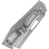 Gerber Flatiron Framelock G10 Knife For EDC Enthusiasts With 7Cr17MoV Blade And Green G10 Handle by Gerber