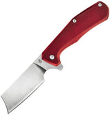 Gerber Asada Framelock Red Folding Knife 7Cr17MoV Blade Cleaver Style EDC Tool Outdoor Enthusiasts by Gerber