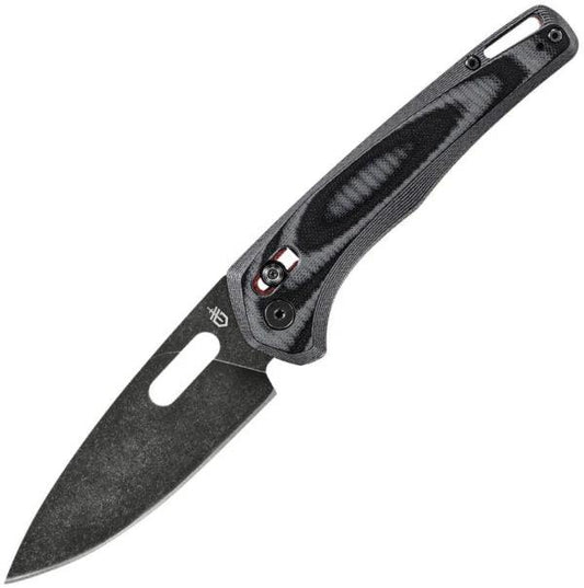 Gerber Sumo Pivot Lock Knife Gray 30-001813 With 4 In Black Stonewash 7Cr17MoV Blade G10 Handle Lanyard Hole For EDC by Gerber