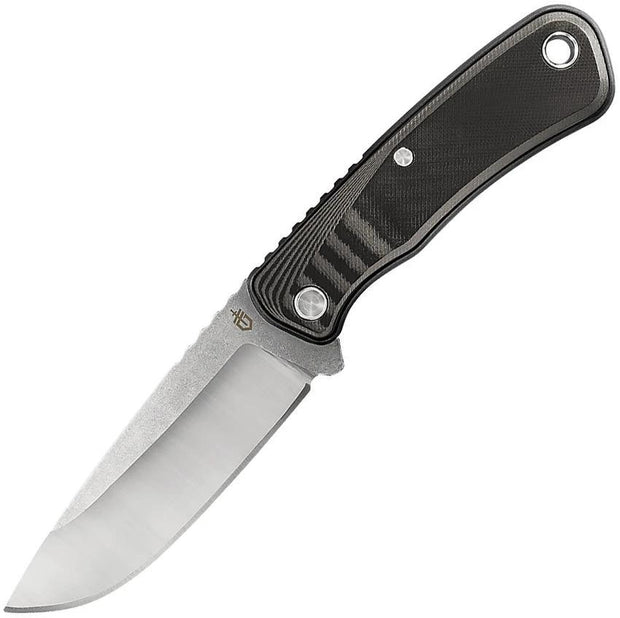 Gerber Downwind Fixed Blade Knife 9in Overall 4.5in Stonewashed Drop Point Full Tang G10 Handle For Outdoorsmen by Gerber