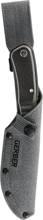 Gerber Downwind Fixed Blade Knife 9in Overall 4.5in Stonewashed Drop Point Full Tang G10 Handle For Outdoorsmen by Gerber