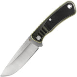 Gerber Downwind Fixed Blade Knife For Outdoor Enthusiasts With Stonewash Drop Point Blade And Green G10 Handle by Gerber