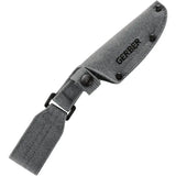 Gerber Downwind Caper Knife For Outdoor Enthusiasts Gray 3 Inch Stainless Full Tang With G10 Handle And Lanyard by Gerber