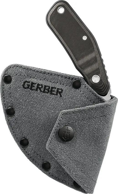 Gerber Rugged Downwind Ulu Knife Gray 6.5 Inch Stonewashed Stainless Blade Full Tang G10 Handle Outdoor Bushcraft by Gerber