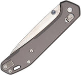 Gerber Savvy Pivot Lock Knife Gray Aluminum CPM 20CV Wharncliffe Blade For EDC Professionals by Gerber