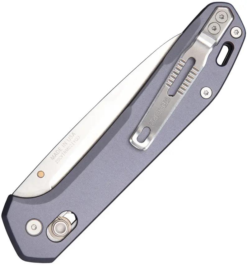 Gerber Savvy Pivot Lock Knife CPM 20CV Blue Aluminum Handle EDC Everyday Carry Pro Grade by Gerber