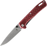 Gerber Zilch Linerlock Premium Red EDC Knife for Everyday Carry Enthusiasts 4 Inch Closed 3 Inch Stonewash Blade by Gerber