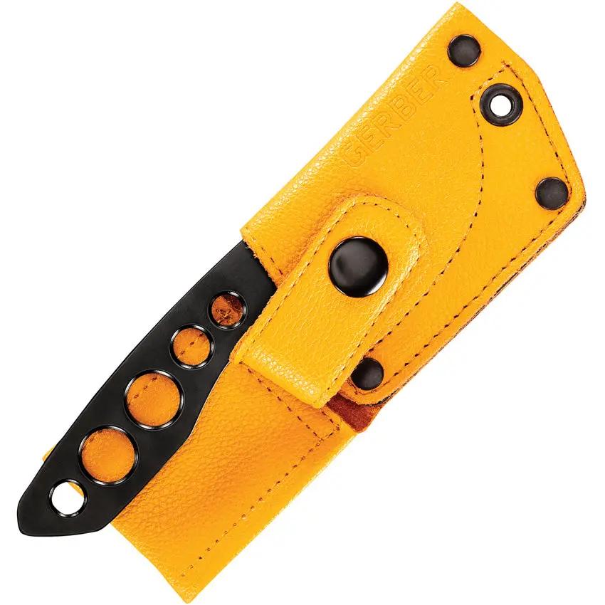 Gerber Dibs Fixed Blade Knife 6 Inch Overall 2.5 Inch Black PVD 440 Stainless Full Tang Skeletonized Handle Outdoorsmen by Gerber