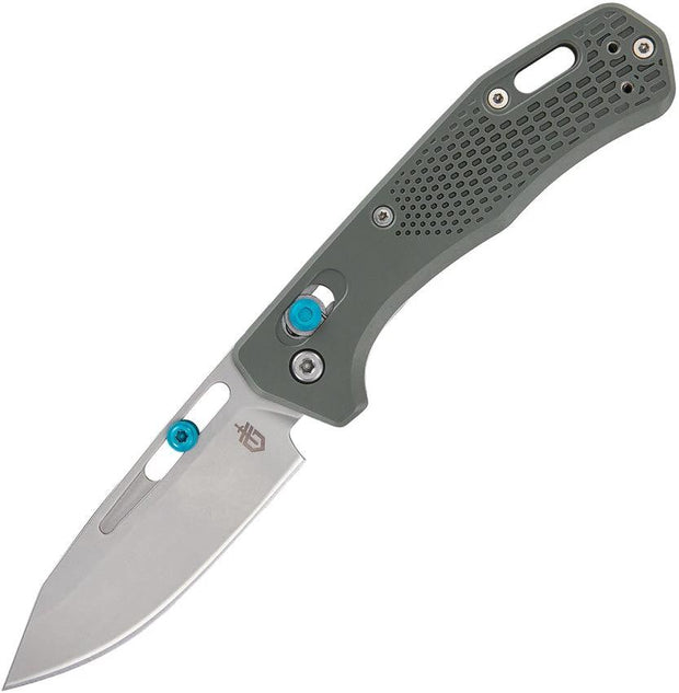 Gerber Assert Pivot Lock Knife Green Handle with S30V Satin Blade EDC Ready Compact EDC Tool by Gerber