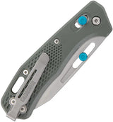 Gerber Assert Pivot Lock Knife Green Handle with S30V Satin Blade EDC Ready Compact EDC Tool by Gerber