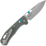 Gerber Assert Pivot Lock Knife Green Handle with S30V Satin Blade EDC Ready Compact EDC Tool by Gerber