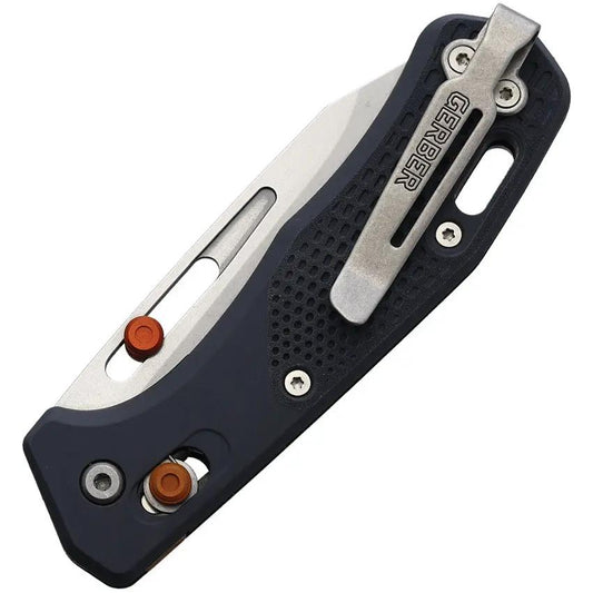 Gerber Assert Pivot Lock Knife 3In S30V Blade Gray Textured Nylon Handle For EDC by Gerber