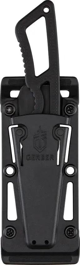 Gerber Ghostrike Fixed Blade Knife Ceramic Coated 420HC Drop Point Black Rubber Handle For Tactical EDC by Gerber