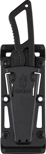 Gerber Ghostrike Fixed Blade Knife Ceramic Coated 420HC Drop Point Black Rubber Handle For Tactical EDC by Gerber